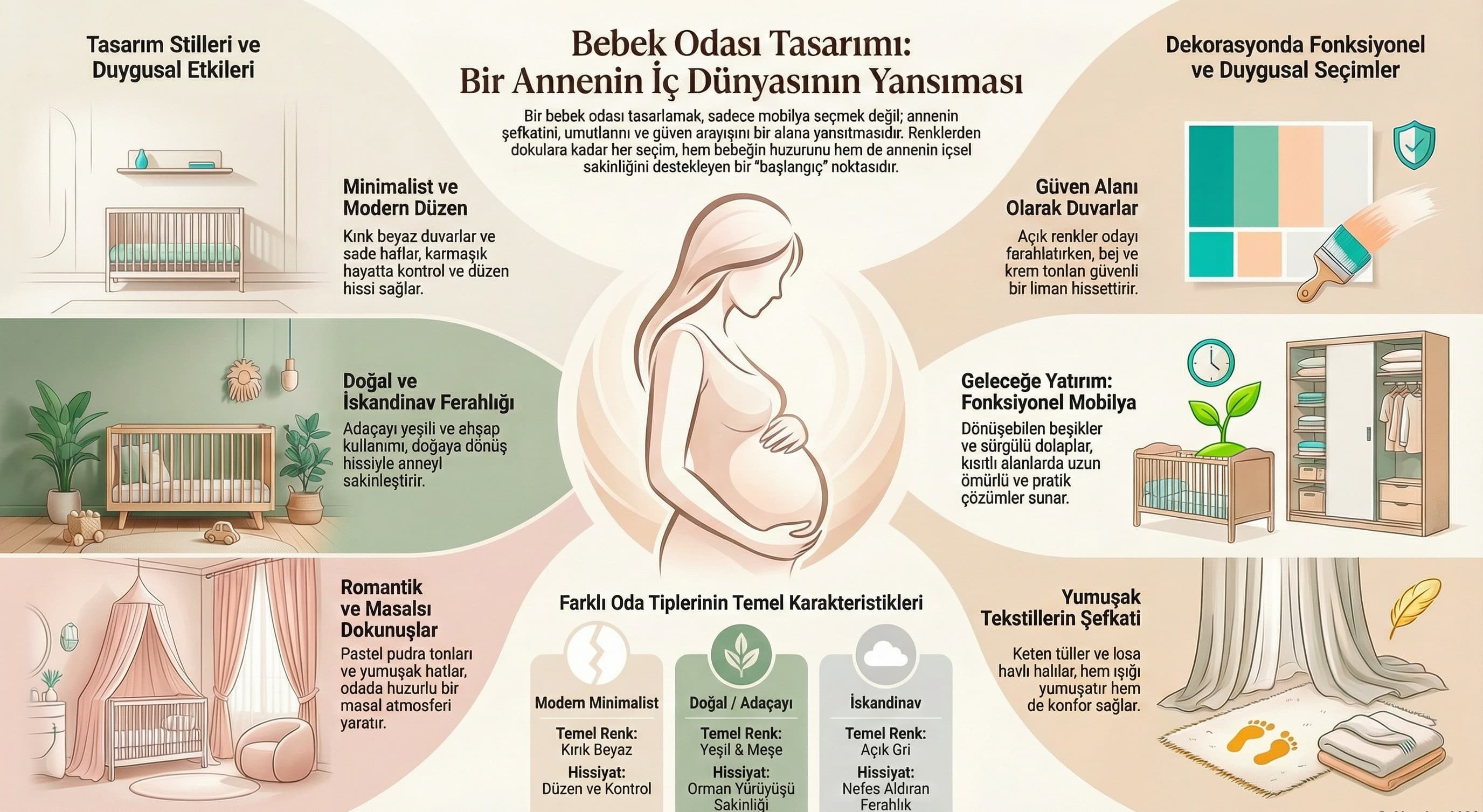 Sürdürülebilir ve büyüyebilen bebek odası tasarımı