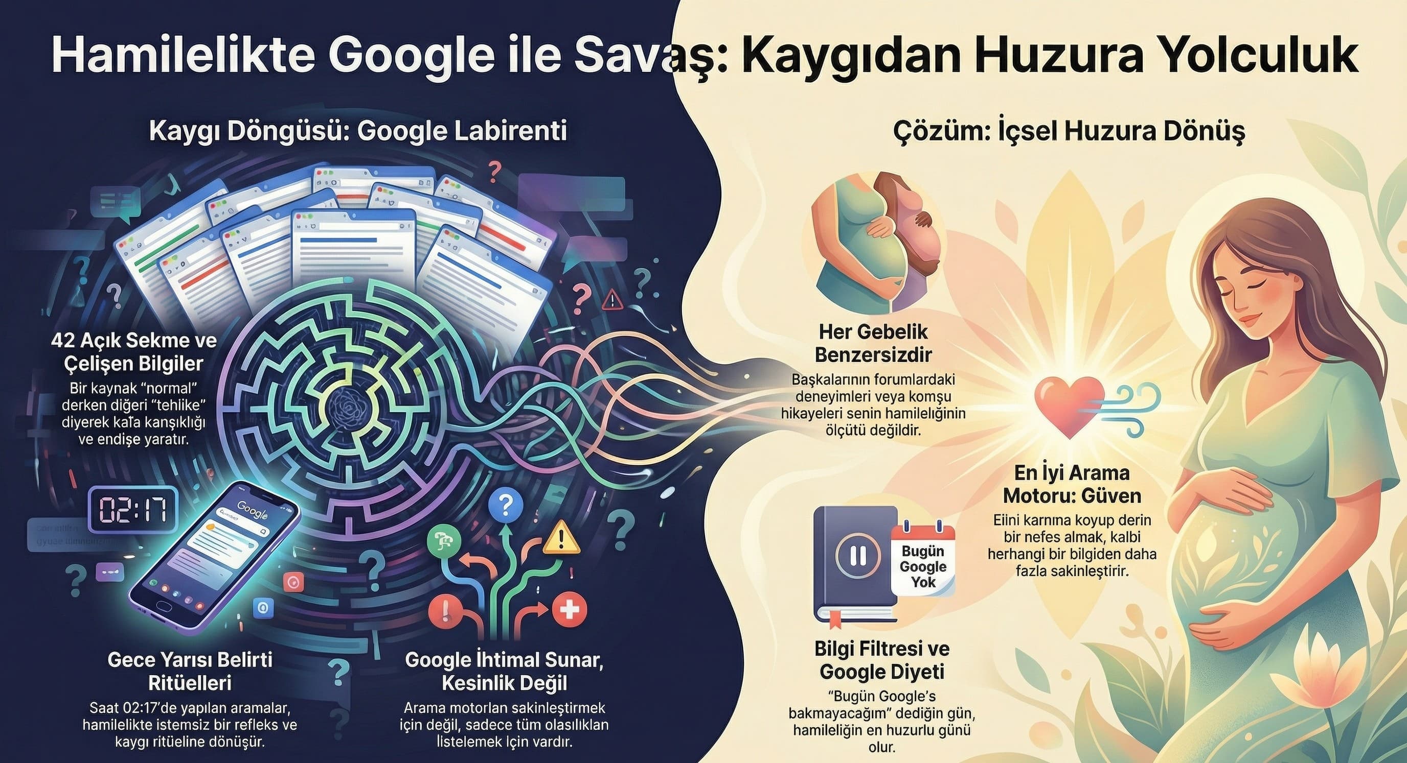 Hamilelik forumlarında bilgi kirliliği ve stres