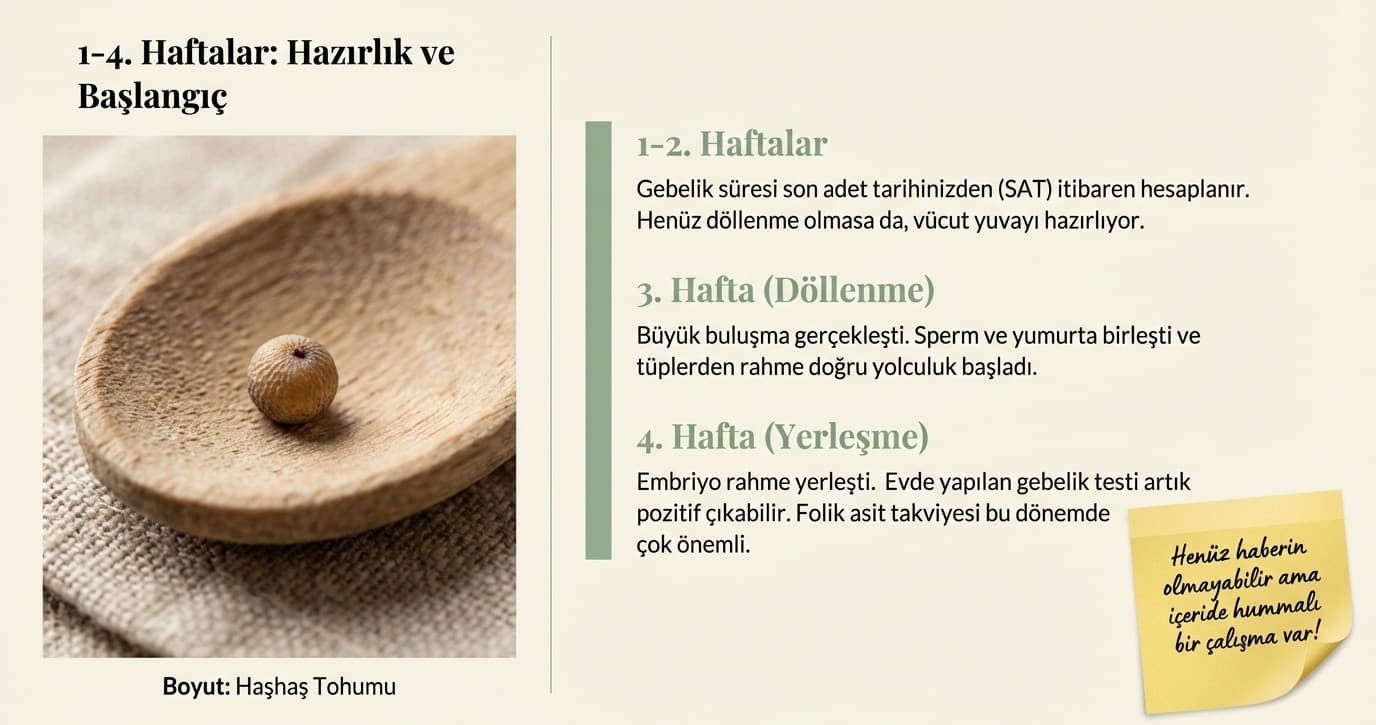 1-4 Haftalar