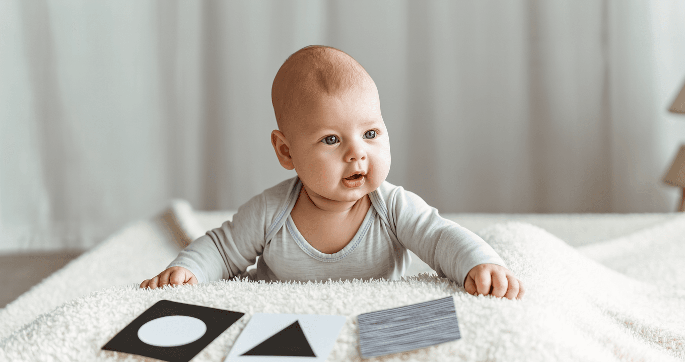 Bebeklerde Görsel Gelişim ve Siyah Beyaz Kartların Faydaları